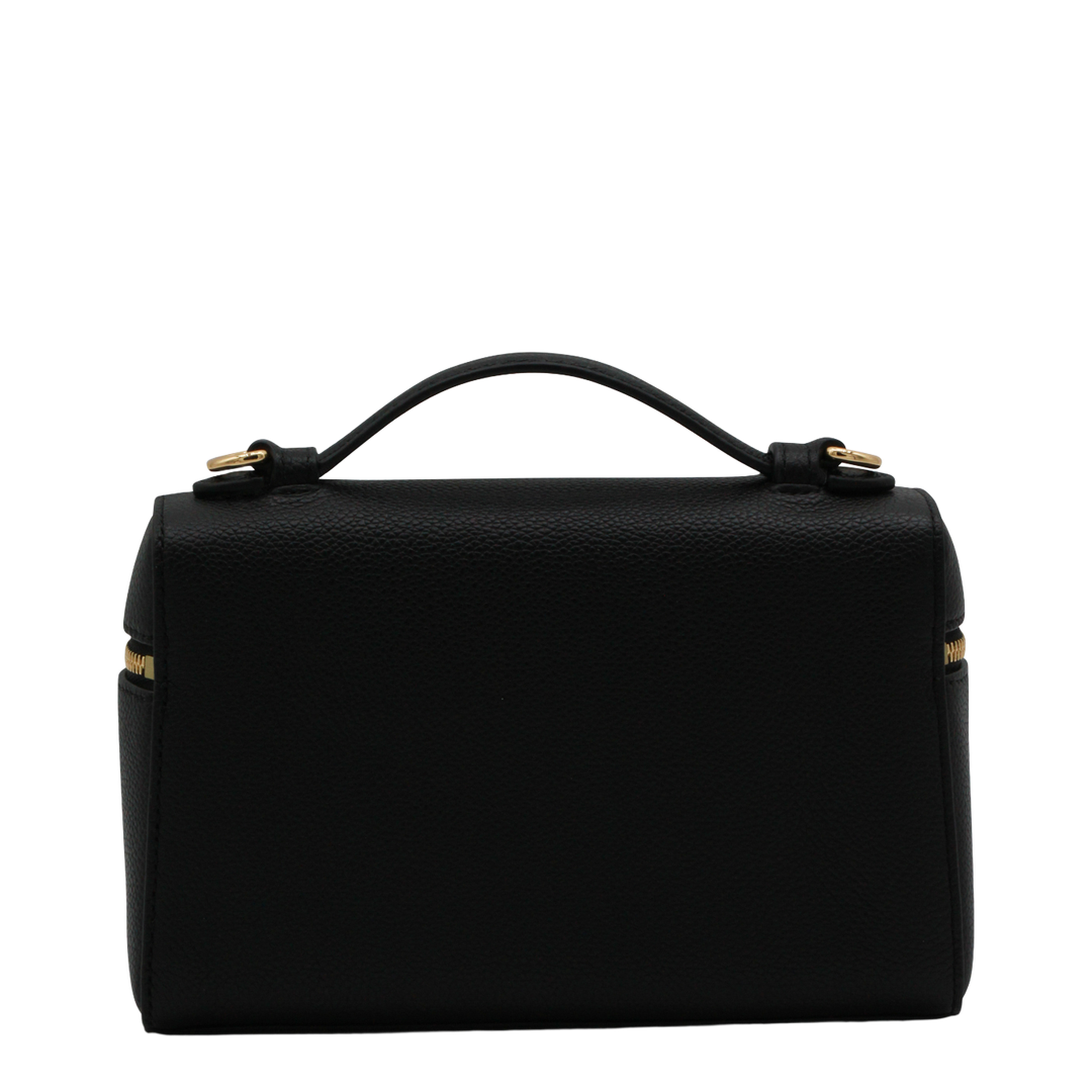 Romy Slim Top Handle Bag - Black