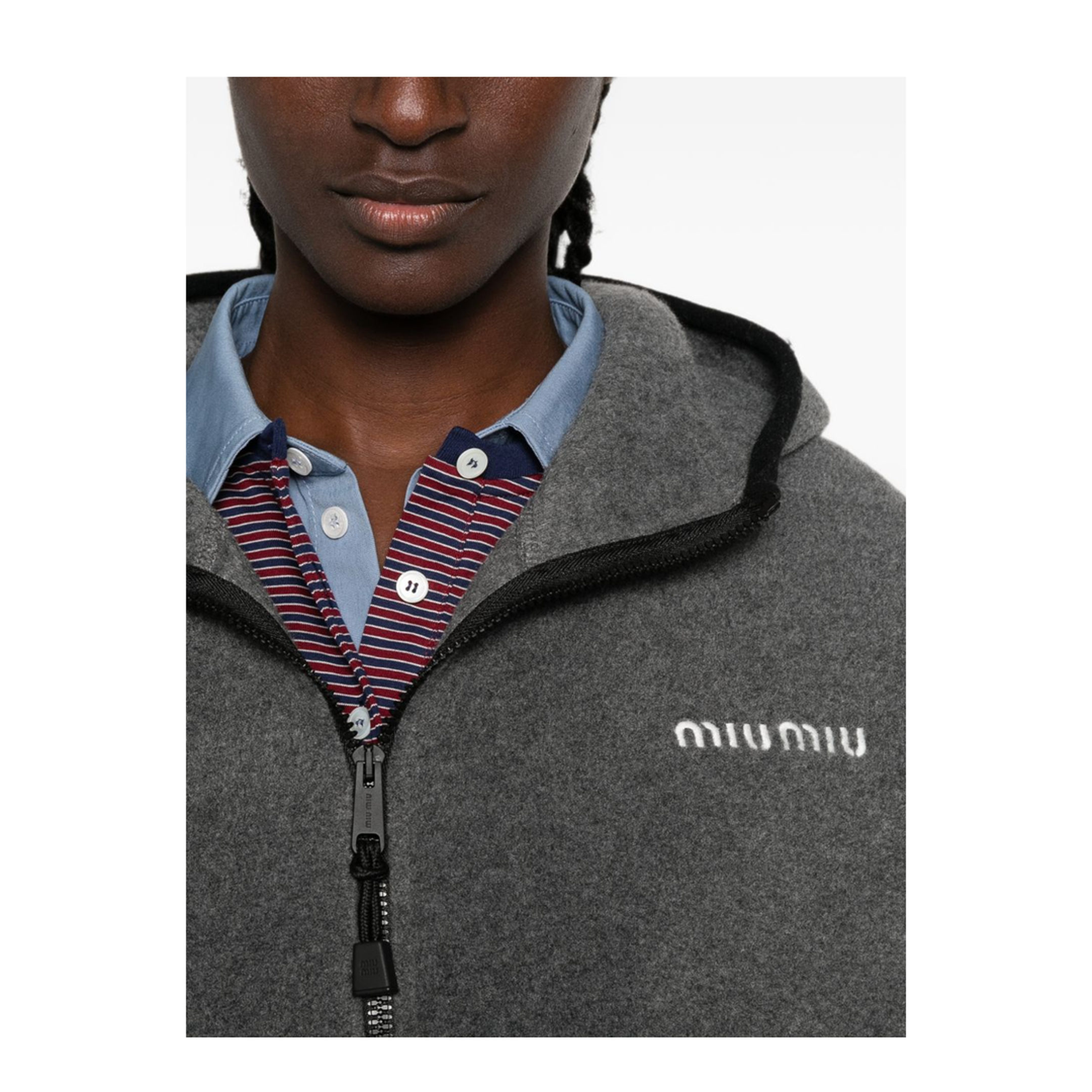 MAYFEYR - Miu Miu - Coats Grey - MJL05315V3F0031