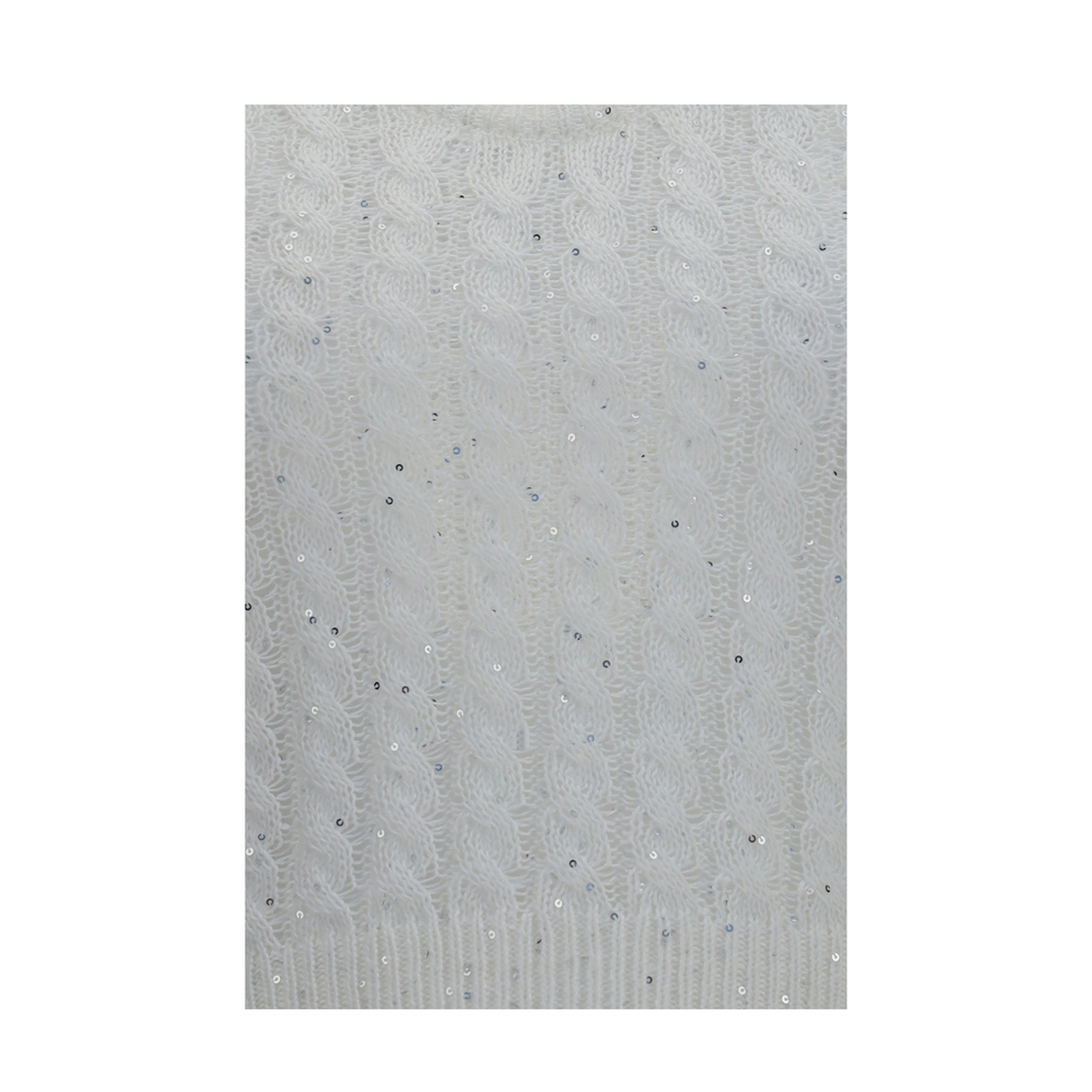 MAYFEYR - Brunello Cucinelli - White Linen Knit Tank Top With Sequins - MCO559700