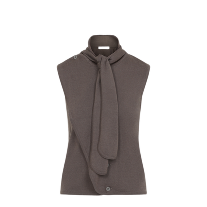 MAYFEYR - Lemaire - Asymmetrical Vest Shitake - PO0053LK1063BR310