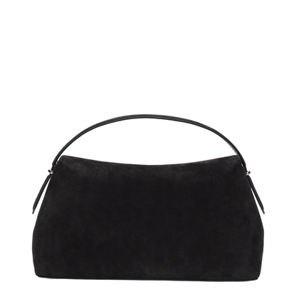 MAYFEYR - Toteme - T-Lock Bag Brown Espresso In Suede Leather - 234-WAL961LE0004040