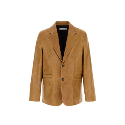 Leather Opening Blazer