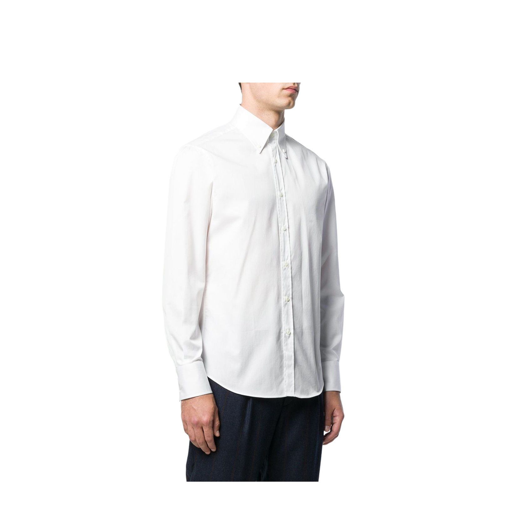 White Cotton Button Down Shirt