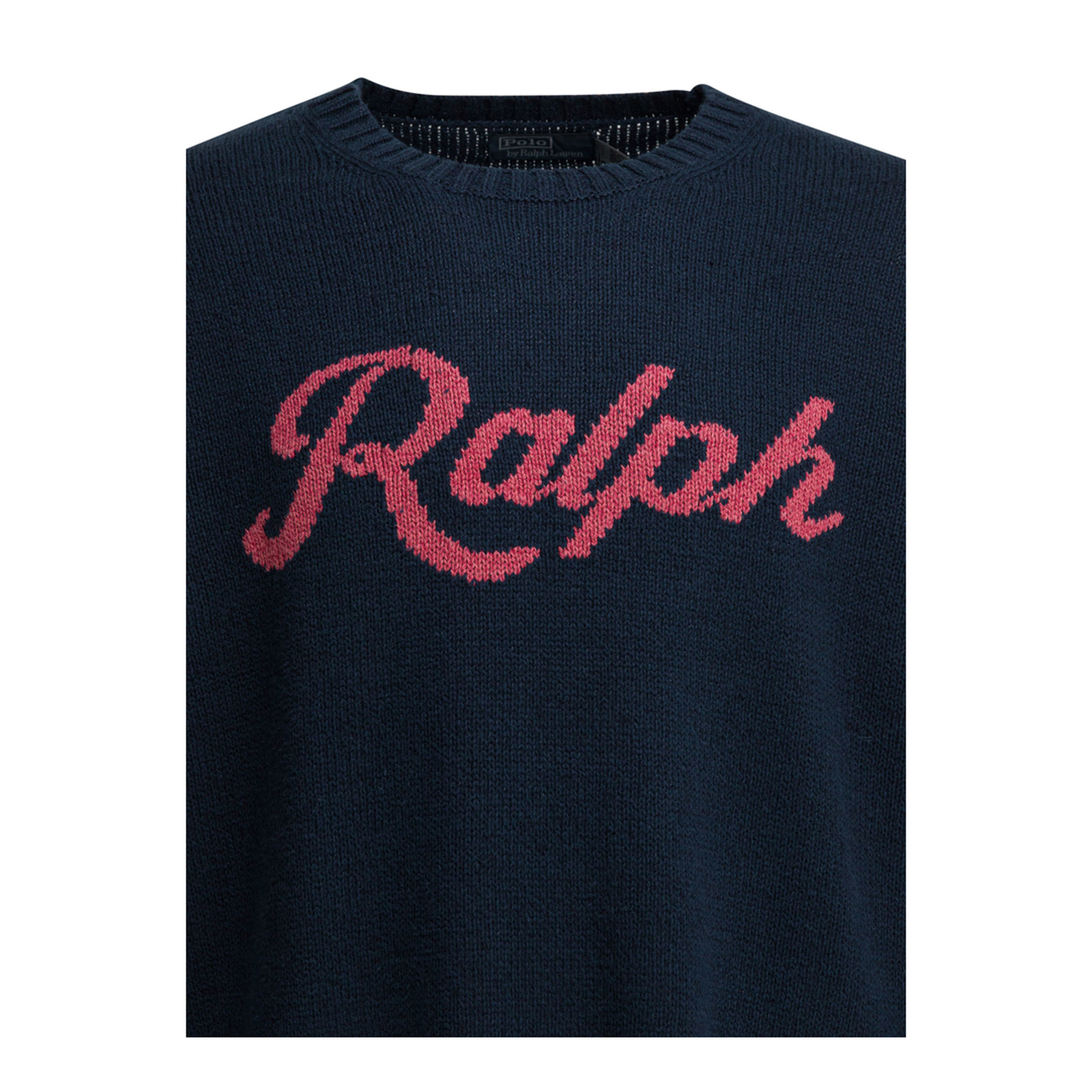 MAYFEYR - Polo Ralph Lauren - Crew Neck Sweater With Logo - 710A12989002DARKCOBALTCOMBO