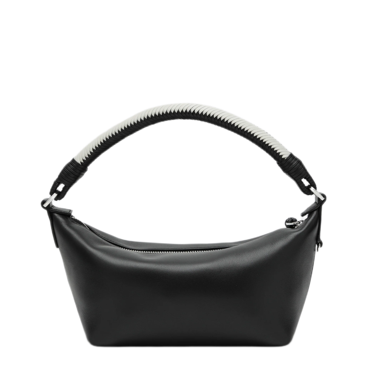 MAYFEYR - Loewe - Cala Mini Bag In Soft Nappa Lambskin Black And White - A120HPLX04LE9003