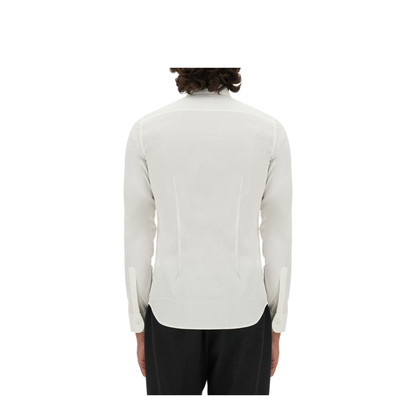 White Stretch Poplin Shirt