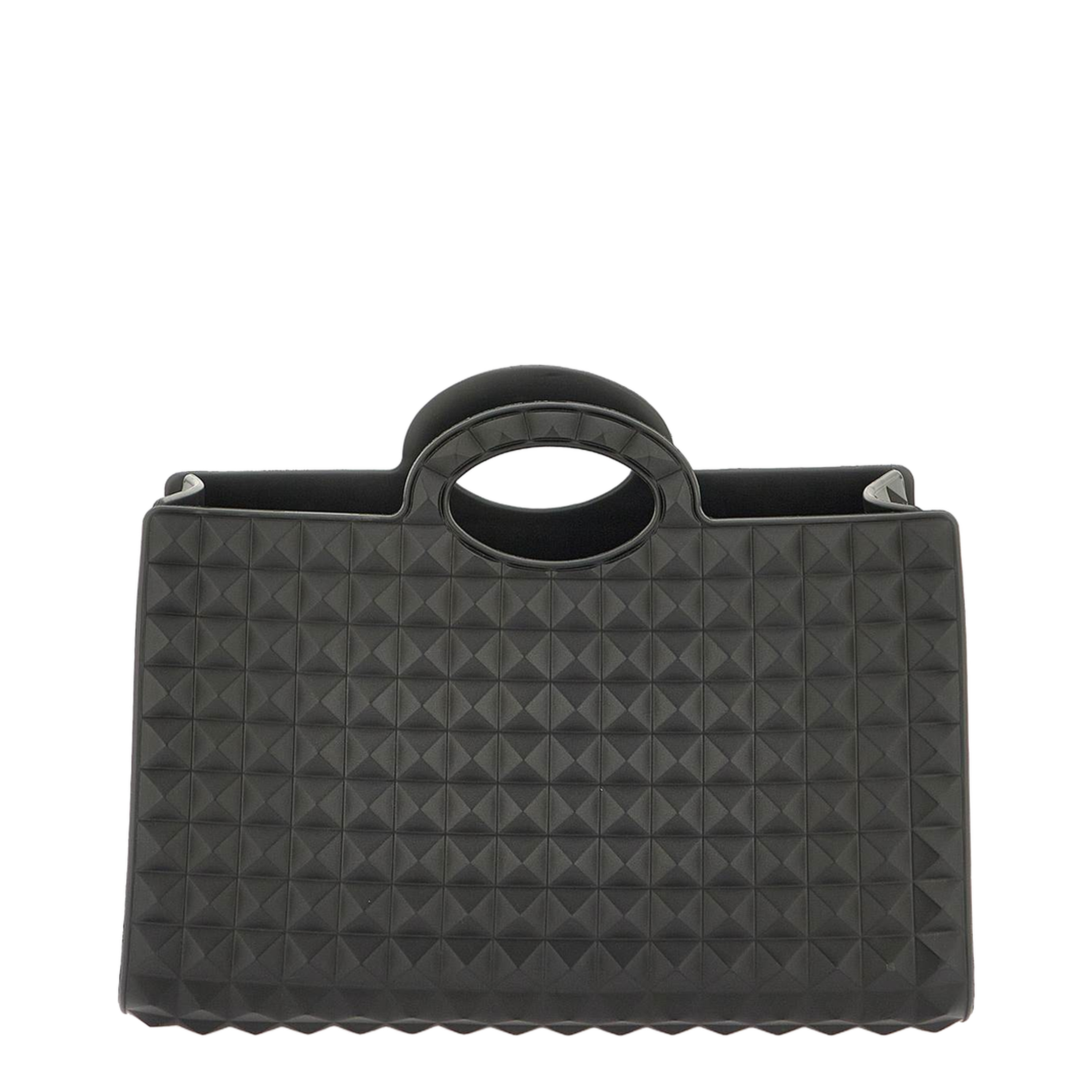 Black Rubber Le Troisième Shopping Bag