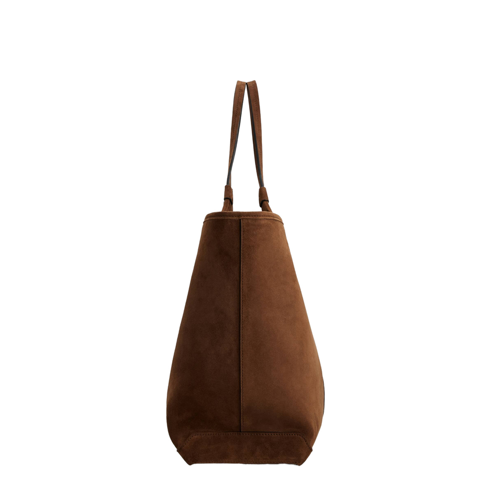 Viv' Choc Medium Shopping Bag in Suede