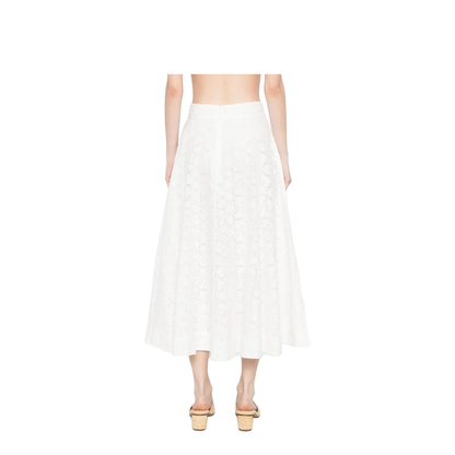 White linen skirt