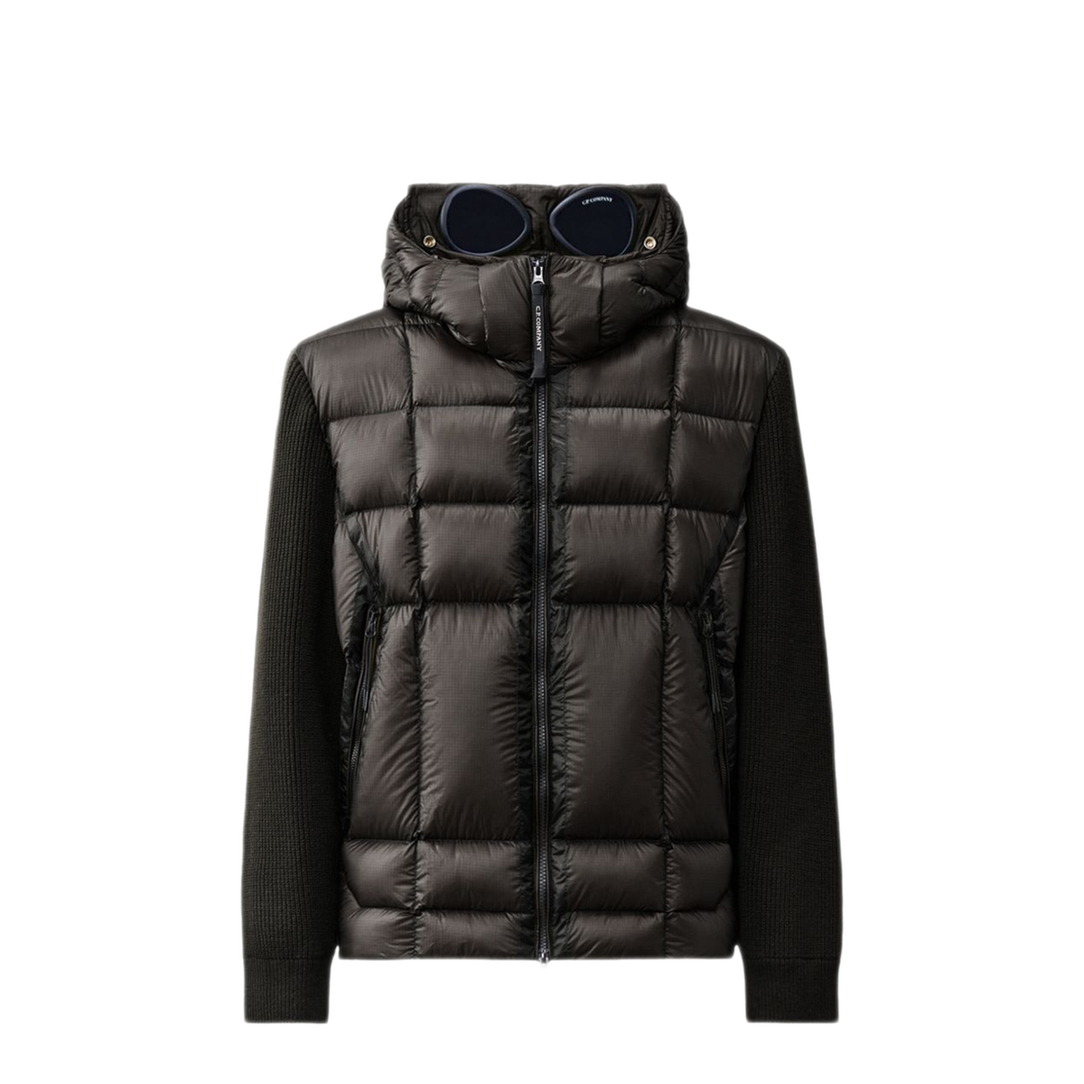 MAYFEYR - C.P. Company - Black Quilted Panel Coat - 21CMKN052A006390M999