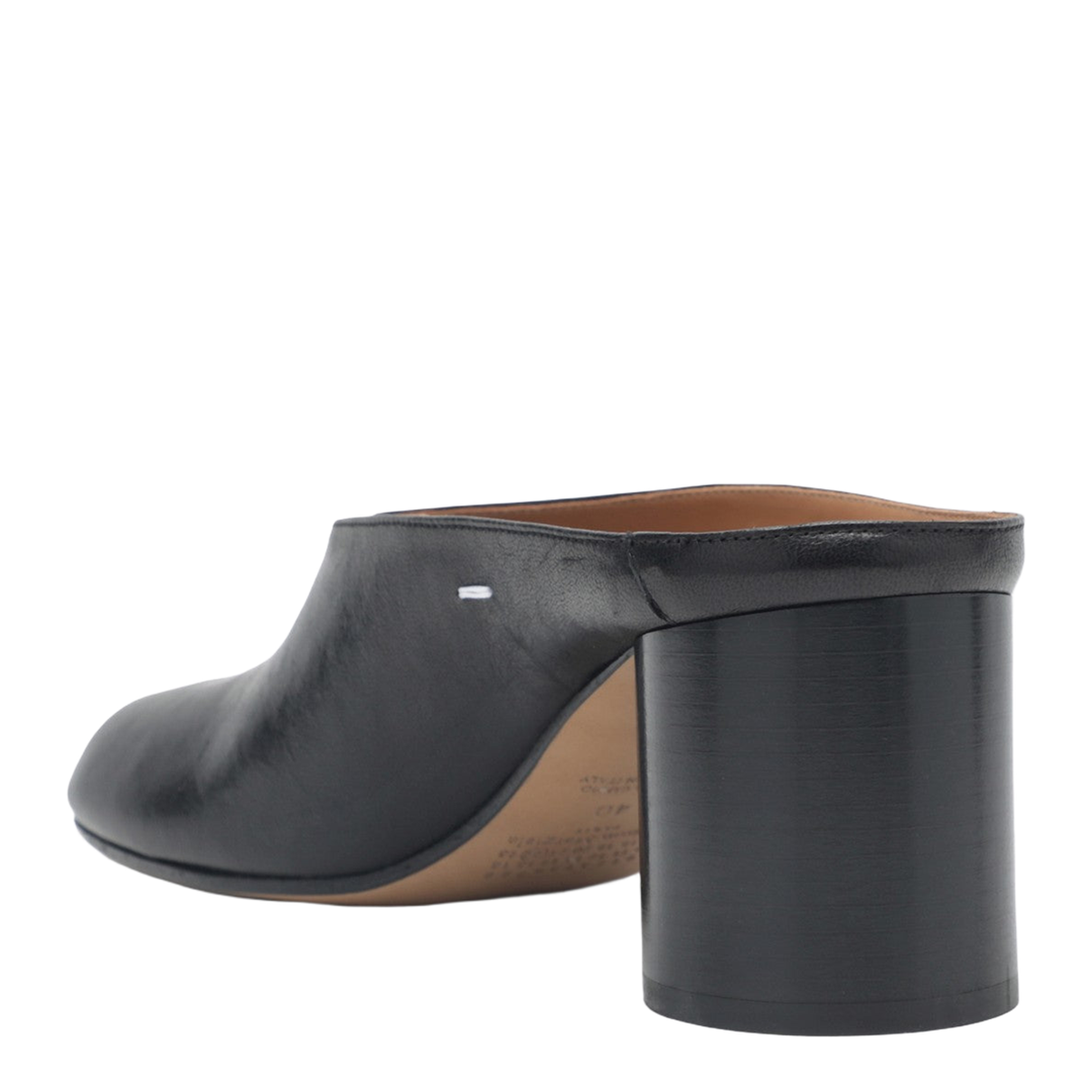 Black Tabi Mule Pumps