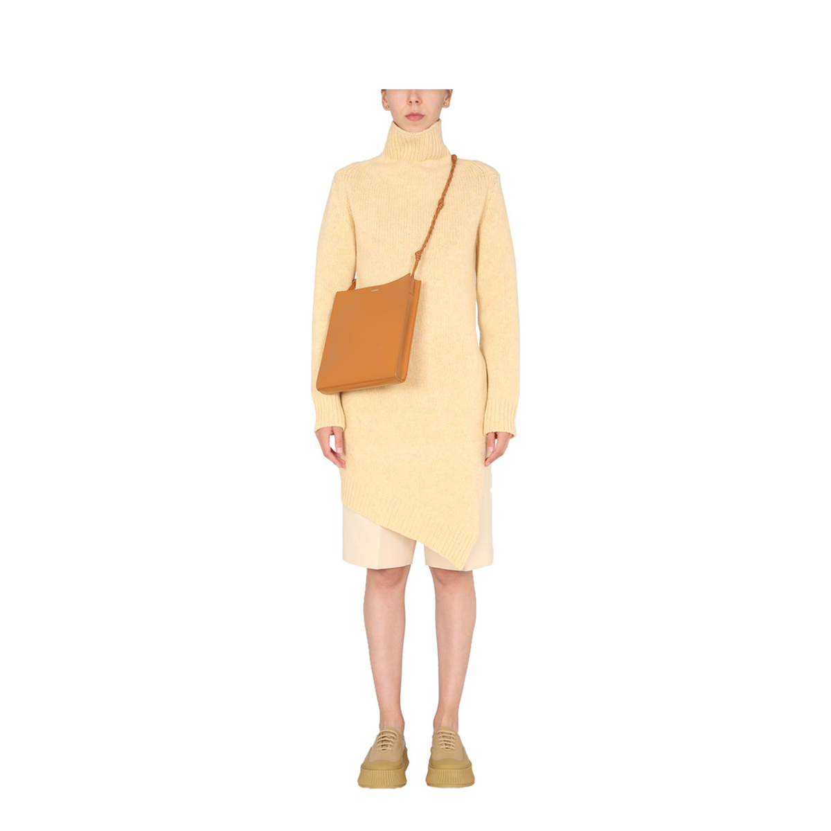 LONG ASYMMETRIC SWEATER