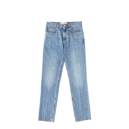 Cotton Denim Pants