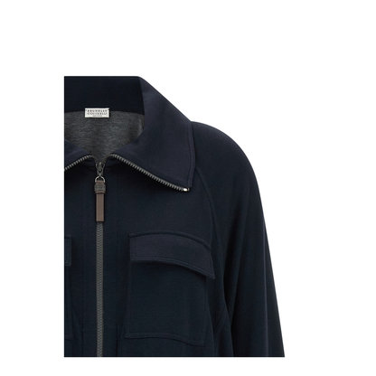 MAYFEYR - Brunello Cucinelli - Shiny Zipper Pull Sweatshirt - MP828B2B06C8366