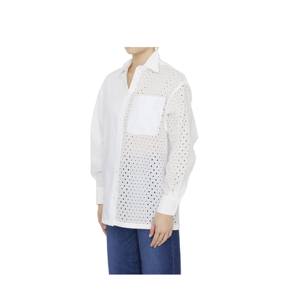 Broderie Anglaise Cotton Shirt