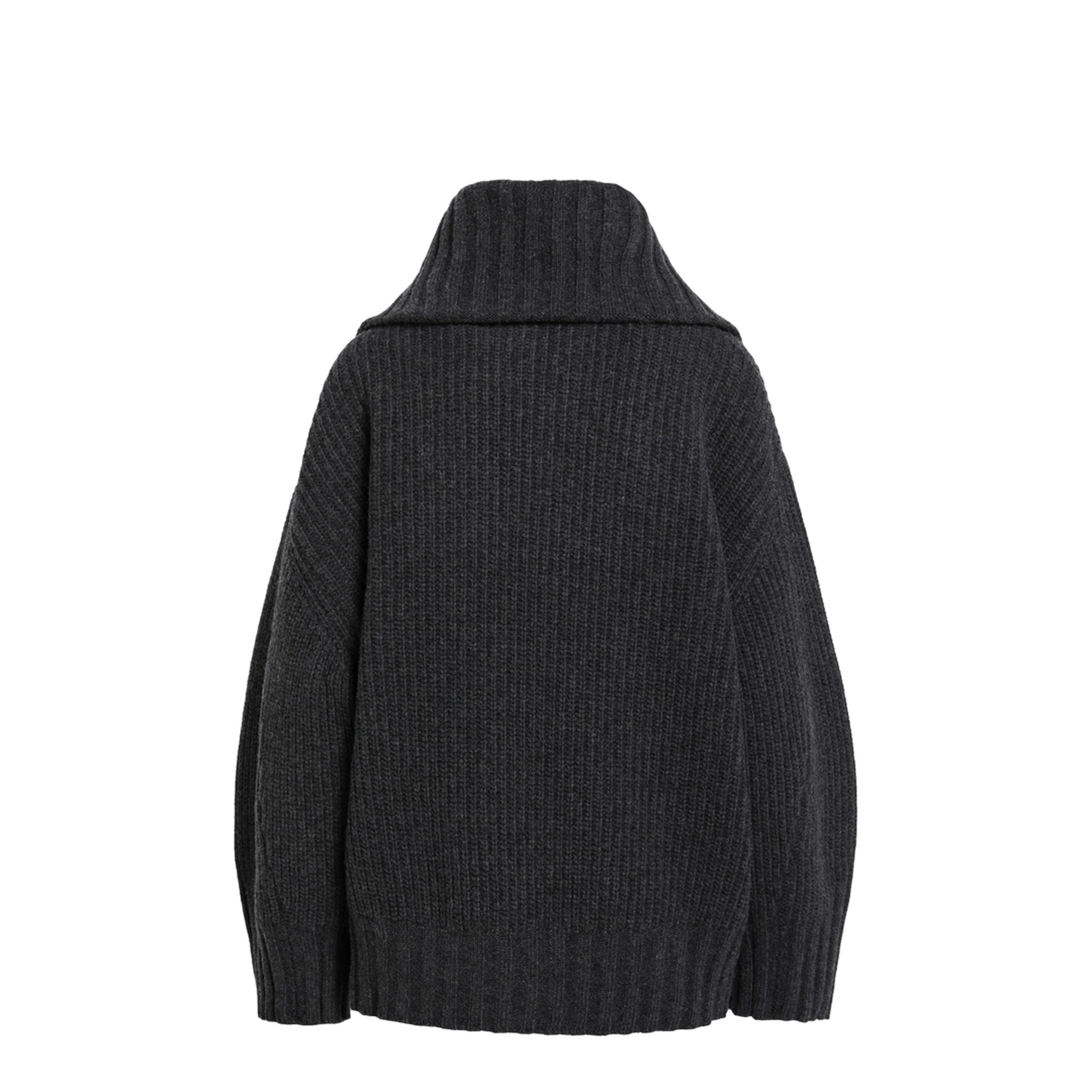 MAYFEYR - The Attico - Dark Grey Wool And Cashmere Sweater With Zip - 261WCK00134KWS011AA233