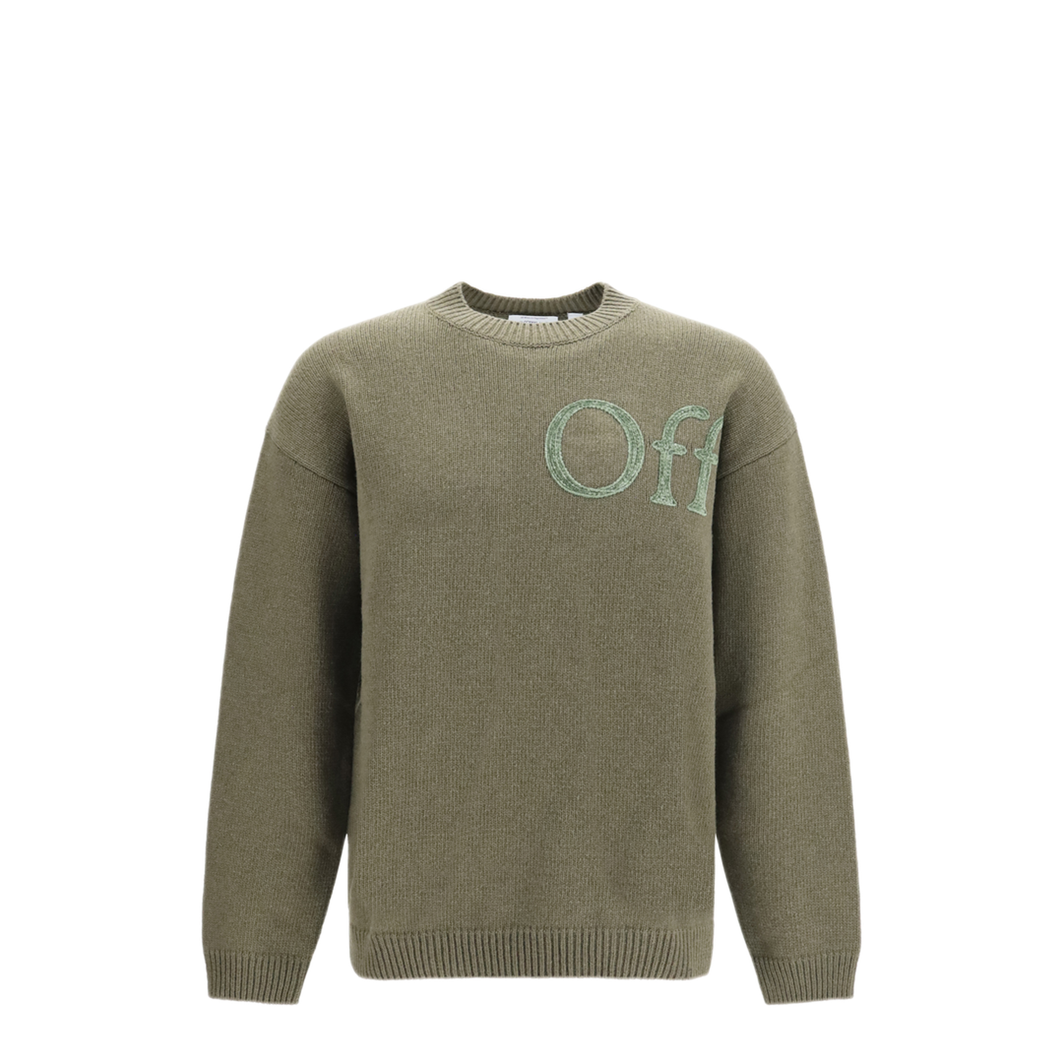MAYFEYR - Off-White - Bookish Shared Logo Knit Crewneck - OMHE20QF26KNI00100