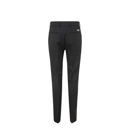 Black Virgin Wool Pants