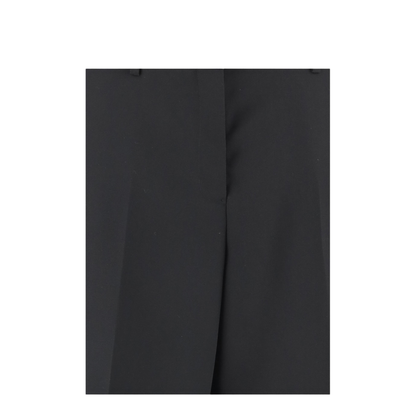 Wool Gabardine Tailored Trousers