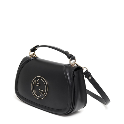 Blondie Large Leather Top Handle Bag - Black