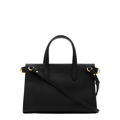 Black Leather Small Cotswolds Handbag