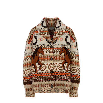 MAYFEYR - Stella Mccartney - Embroidered Wool Fair Isle Oversize Cardigan - 6K11583S26148490