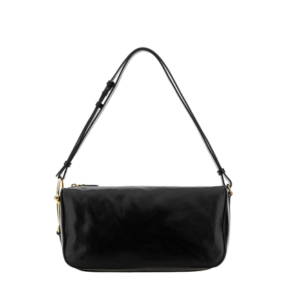 Black Leather Shoulder Bag