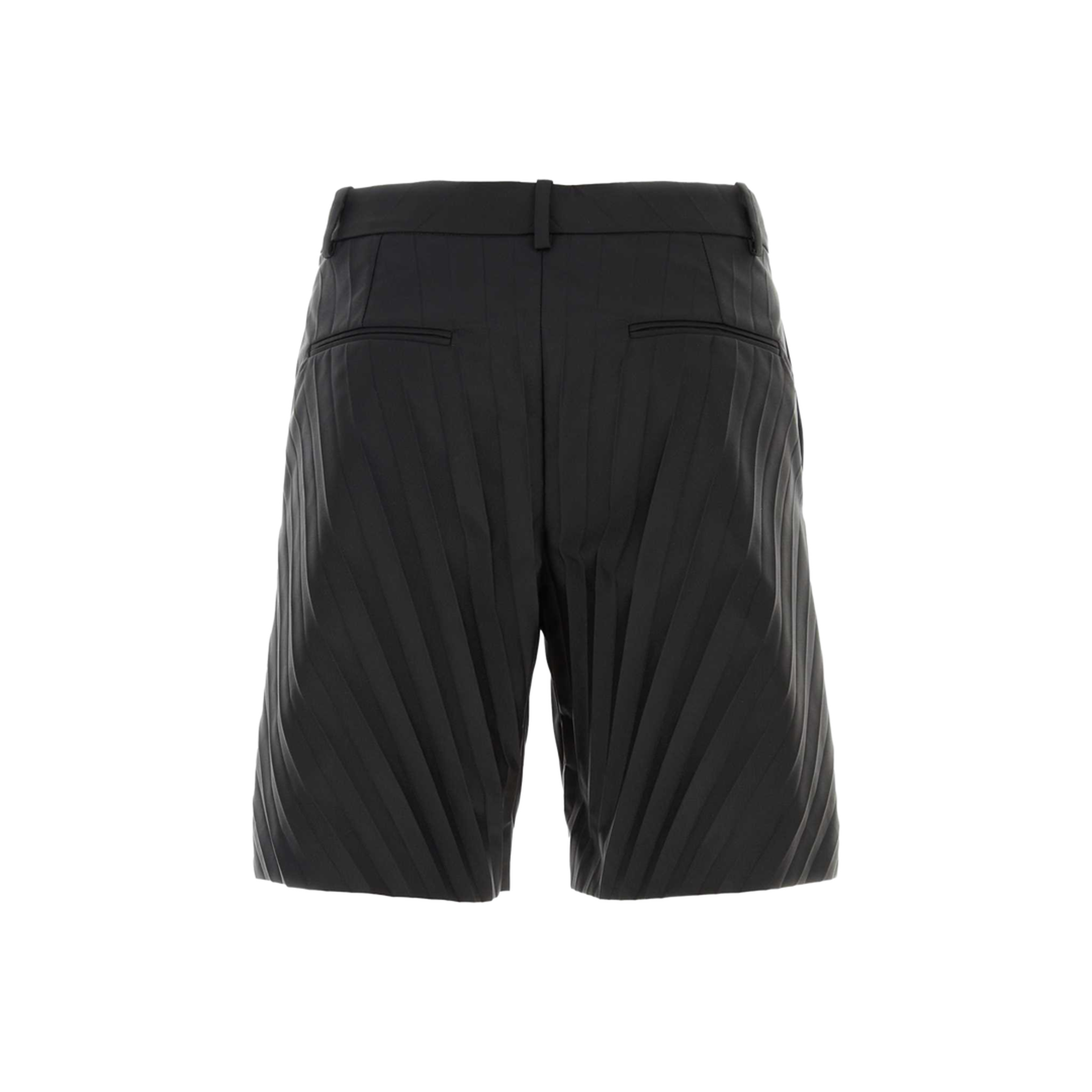 Black Nylon Bermuda Shorts