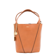Spin Small Cowhide Tote - Clay Brown
