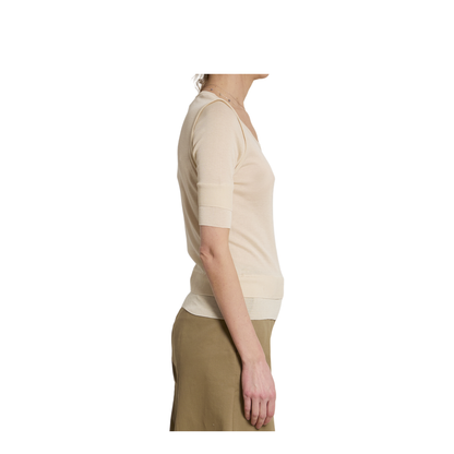 Trompe L'Oeil Viscose And Silk Top