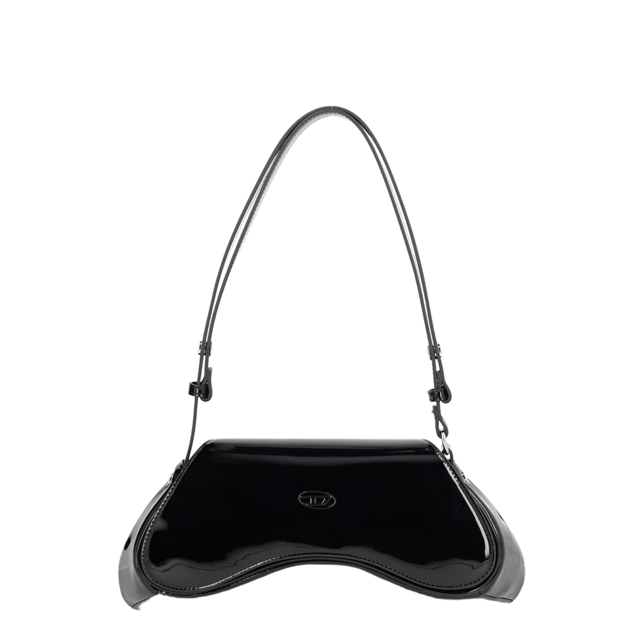 Play Glossy PU Crossbody - Black