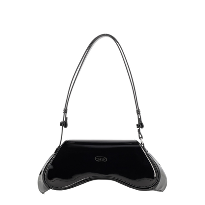 Play Glossy PU Crossbody - Black