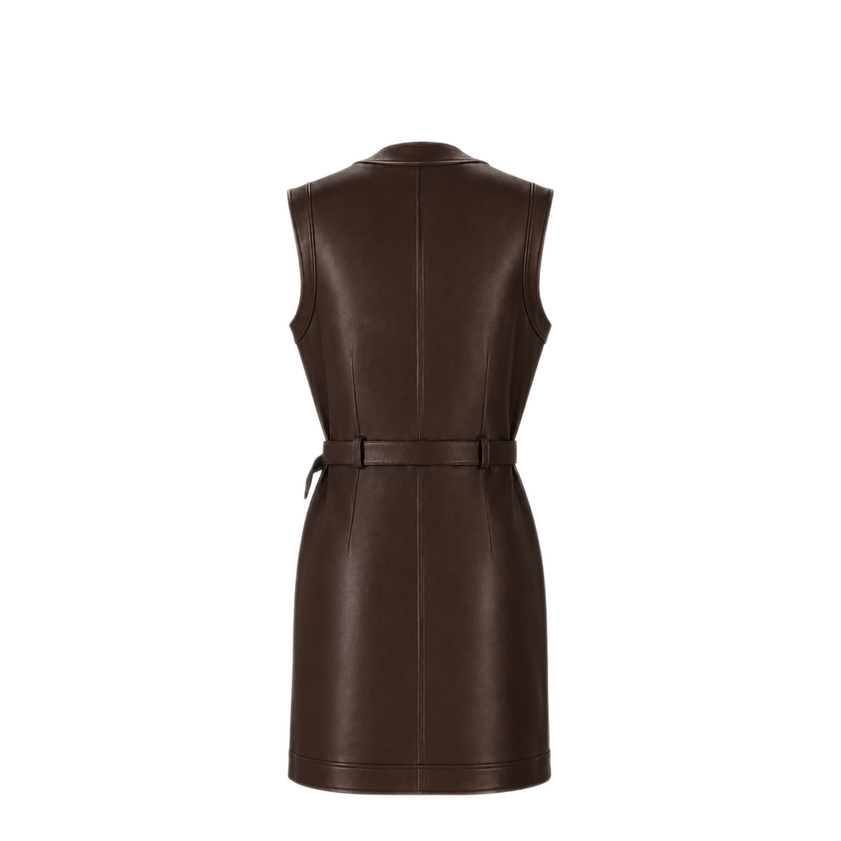 MAYFEYR - LA ROSE - Leather Dress Cuoio - 1395LEATHERDRESSC
