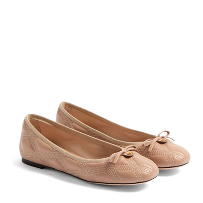 Quiltie 67 Leather Ballet Flats