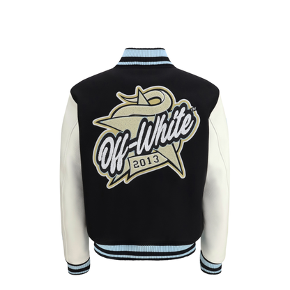 Star-Logo Varsity Bomber Jacket