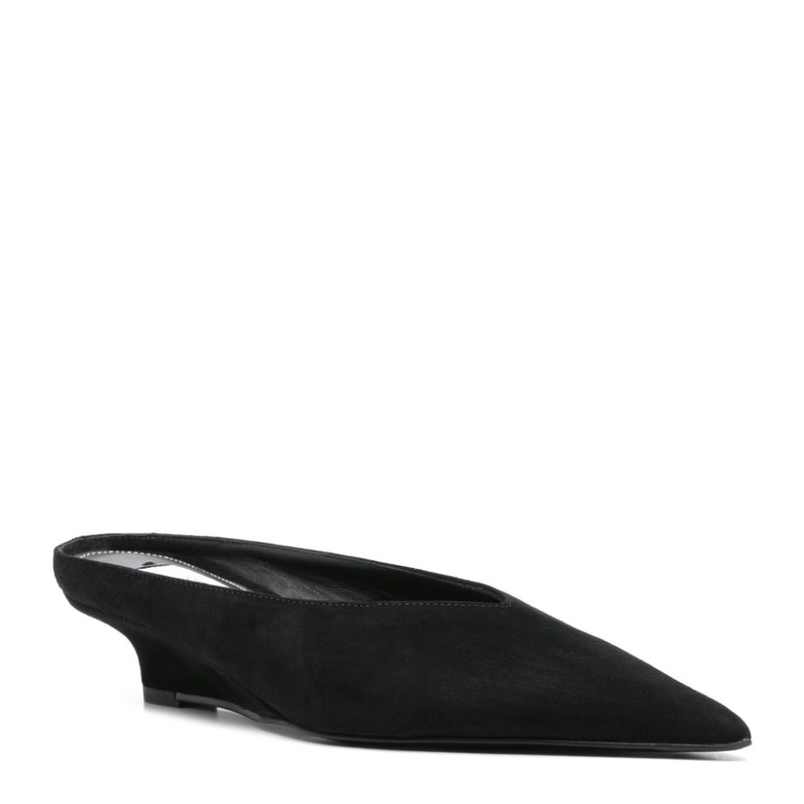 Black Low Wedge Heel Sandals