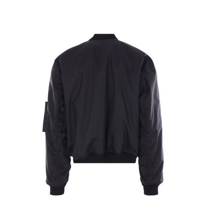 Bomber Jacket Large Fit in Black