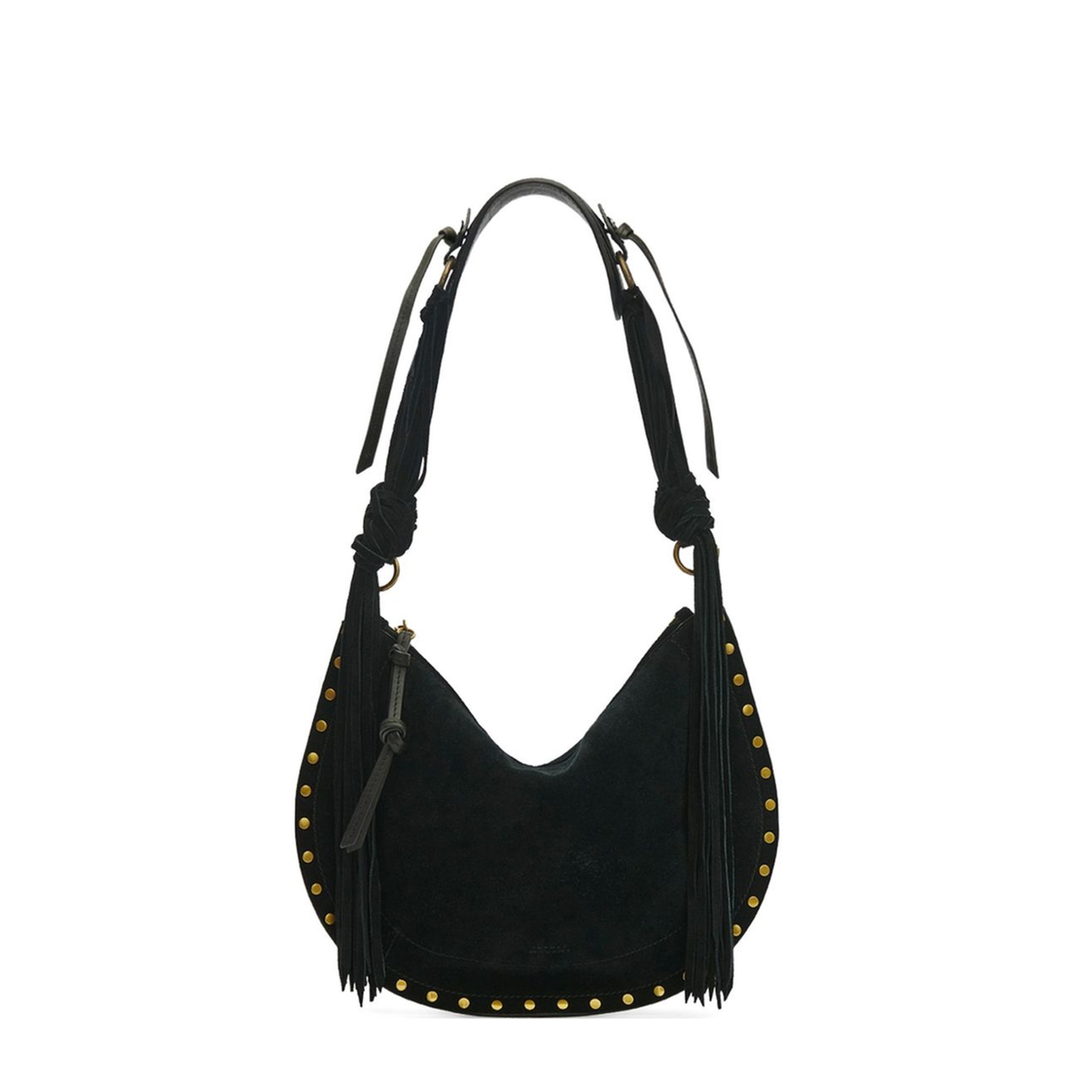 MAYFEYR - Isabel Marant - Black Shoulder Bag With Metal Embellishments - BF0066FGD2C17M01BK