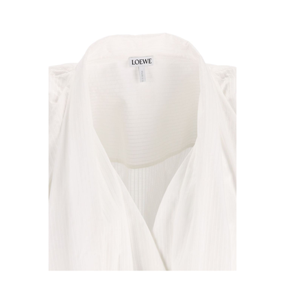 Draped Cotton Dress