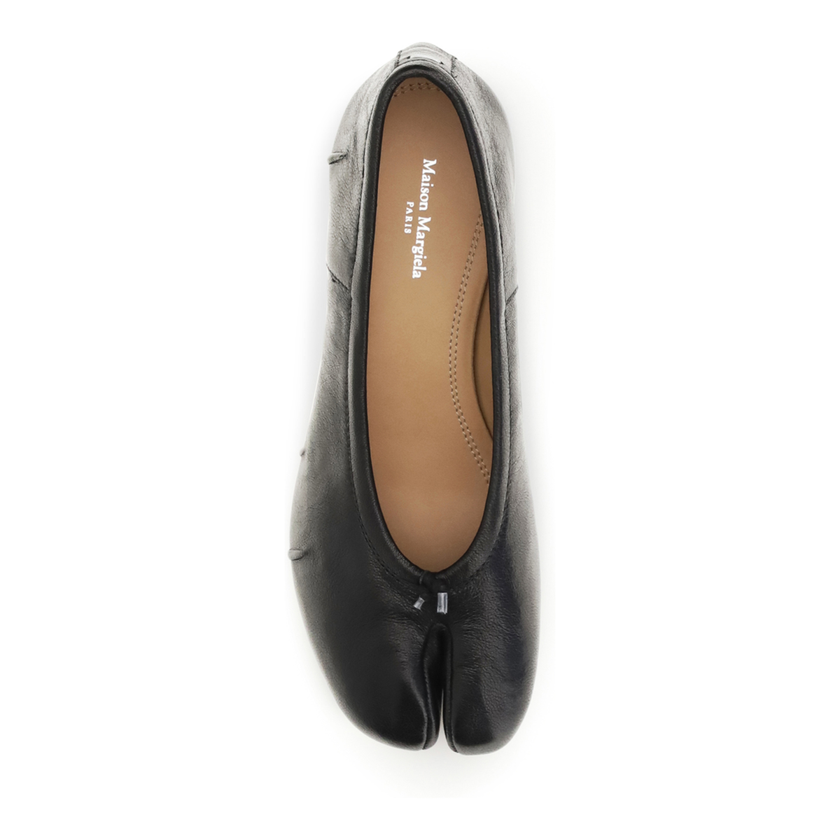 Nappa Balletina Tabi Toe Flat Shoes