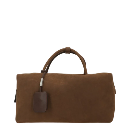 Holdall Large Bowler Bag in Nabuk Brown