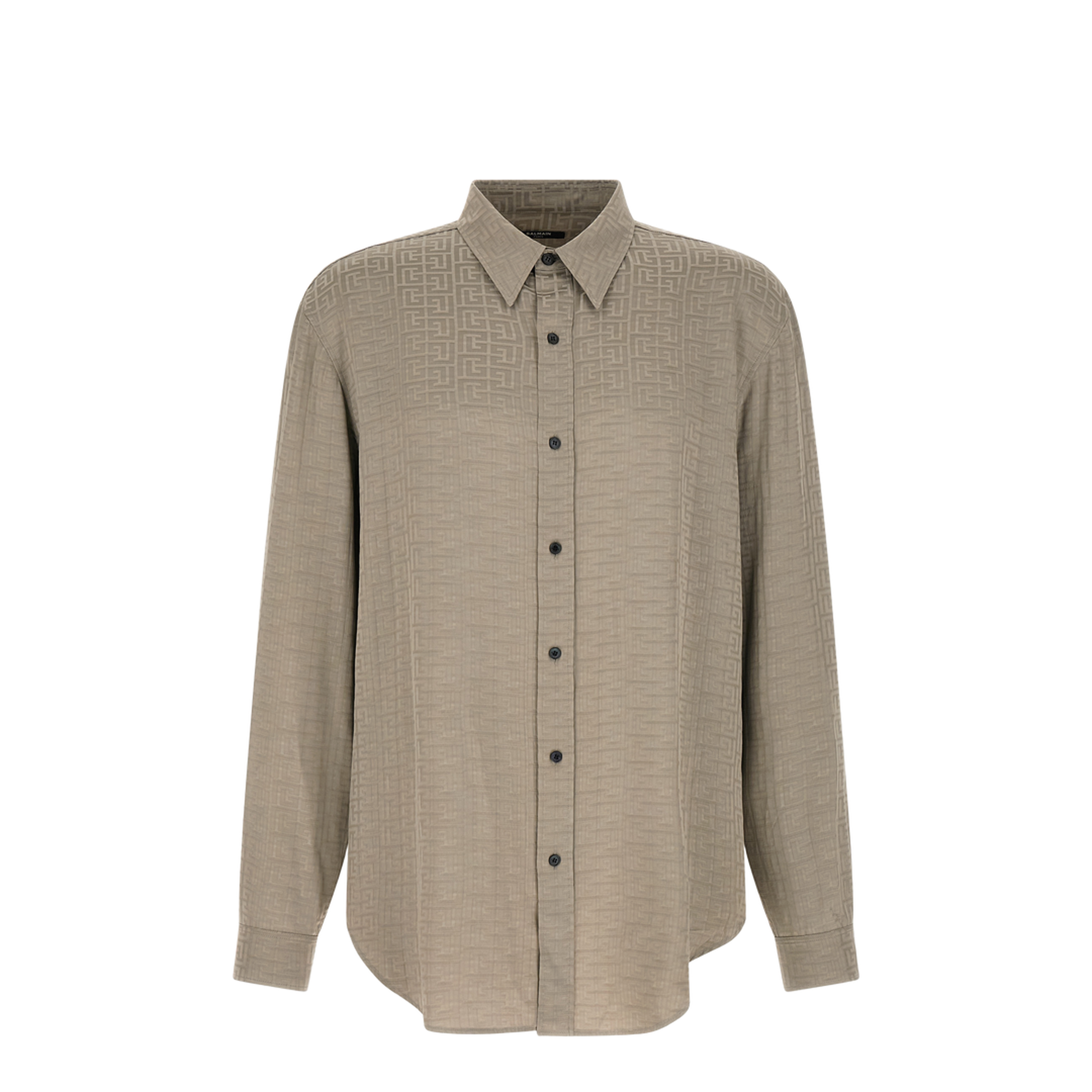 Jacquard Monogram Shirt Natural