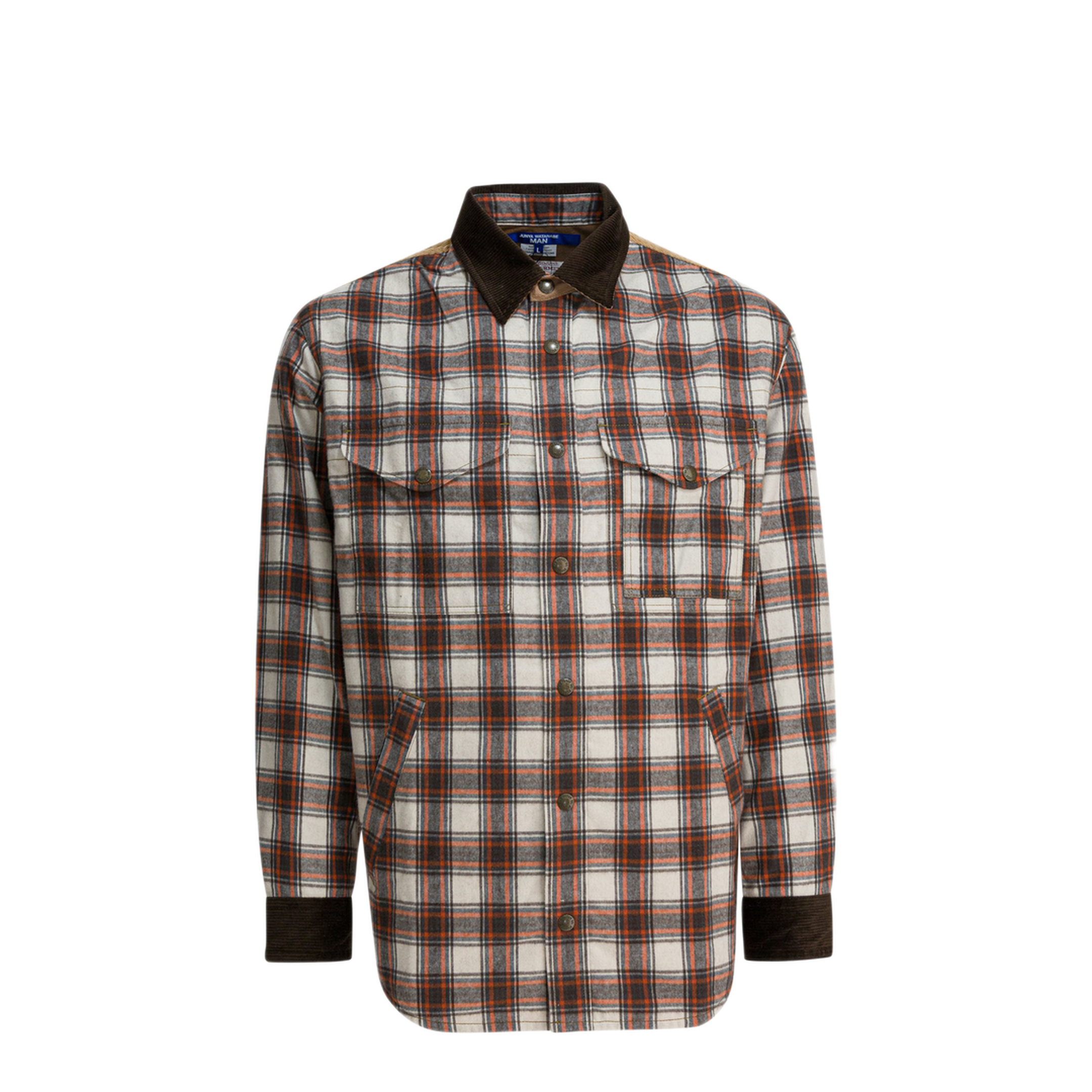 MAYFEYR -  - Check Overshirt Jacket - WPB001W251OFWHTBRNXBE
