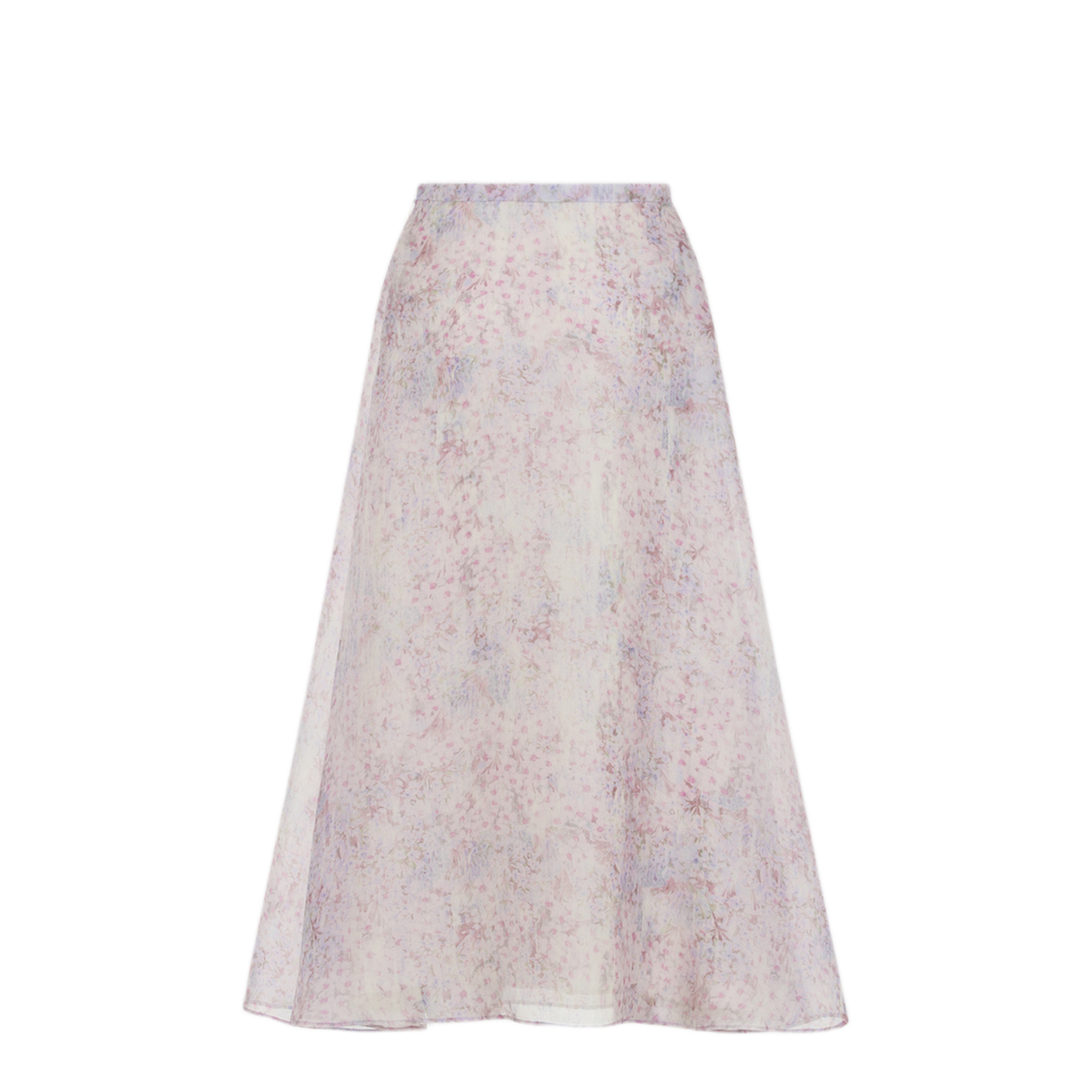 MAYFEYR - ALBERTA FERRETTI - Printed Organza Midi Skirt - A010716491240
