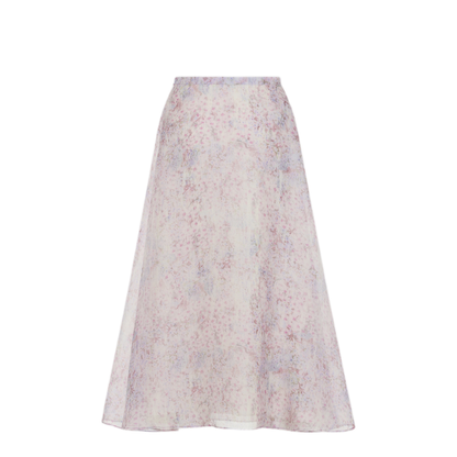 MAYFEYR - ALBERTA FERRETTI - Printed Organza Midi Skirt - A010716491240