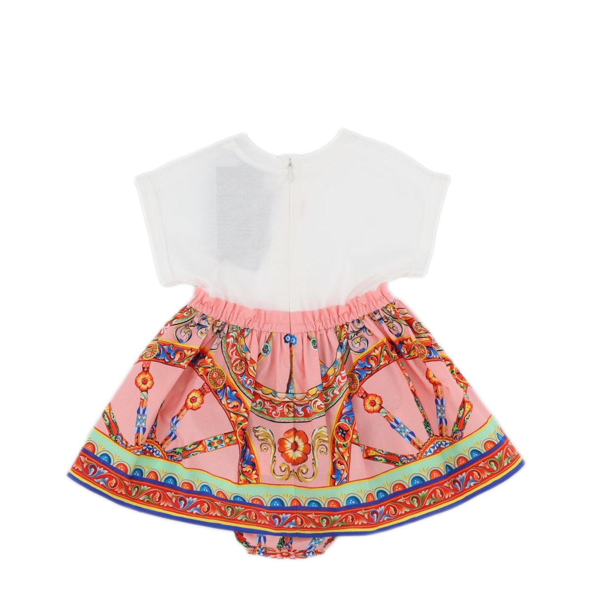 MAYFEYR - Dolce & Gabbana - Dress With Culottes And Carretto Print - L2JDAUBG7P5SS9000