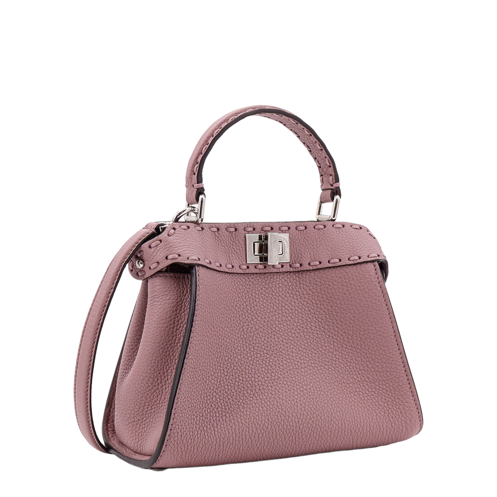 Peekaboo ISeeU Leather Top Handle Bags - Pastel Pink