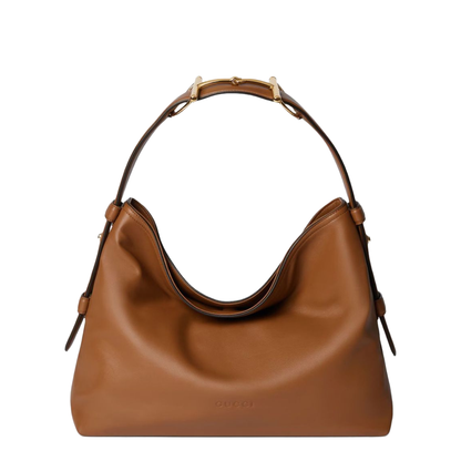 Beatrix Medium Leather Shoulder Bag - Brown