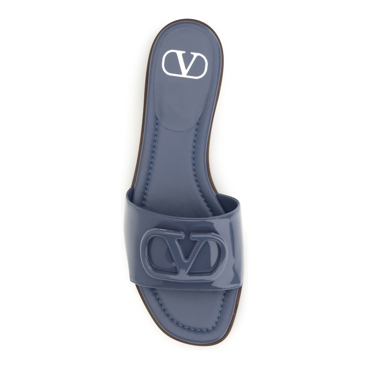 MAYFEYR - Valentino - Vlogo Patent Leather Slide Sandals - 9W2S0BD5DUWIL4