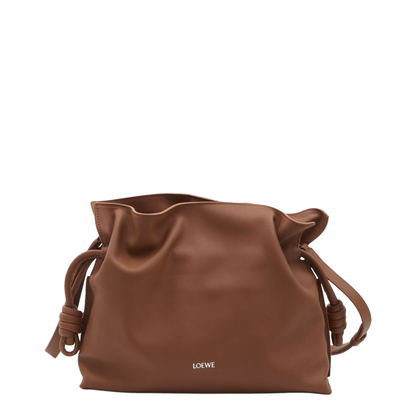 Flamenco Medium Calfskin Clutch Bags - Squirrel